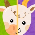 Babyspiele: Tierpuzzle für Kinder